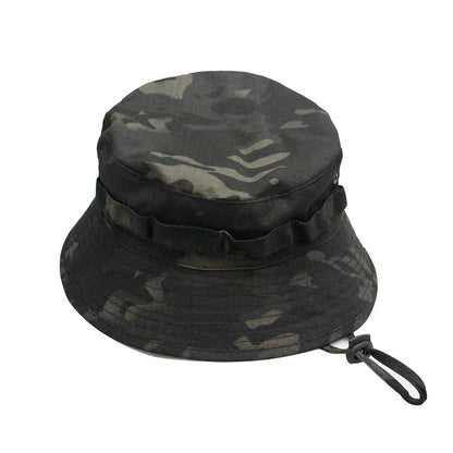 Men's Panama Hat Bucket Hat Tactical Sunscreen Camouflage Outdoor Travel Climbing