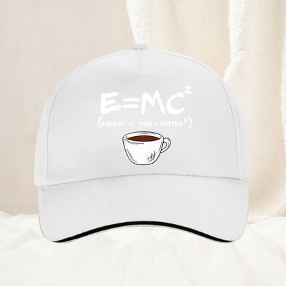 Formula Science Coffee E MC Equation Unisex Visors Hat Energy Milk Coffee Baseball Cap