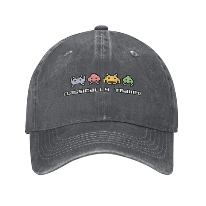 Classically Trained Space Invaders Baseball Caps