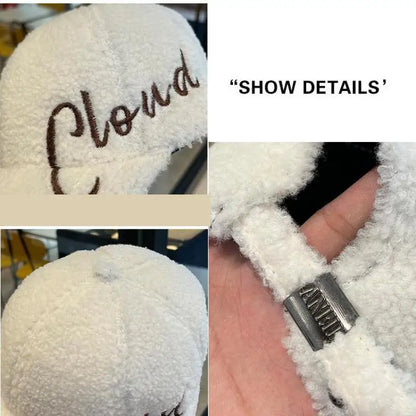 Autumn Winter Embroidery Letter Baseball Cap Cold Proof