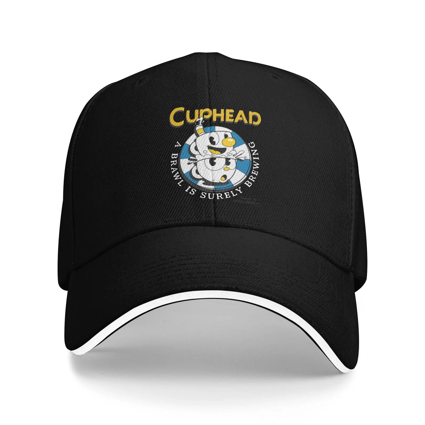 Cuphead A Brawl is Surely Brewing Baseball Cap
