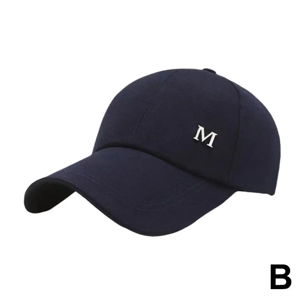 Baseball Cap M Letter Embroidery Pure Color Sun Hat Dad Hats Hip Hop