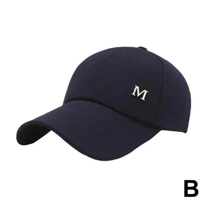 Baseball Cap M Letter Embroidery Pure Color Sun Hat Dad Hats Hip Hop