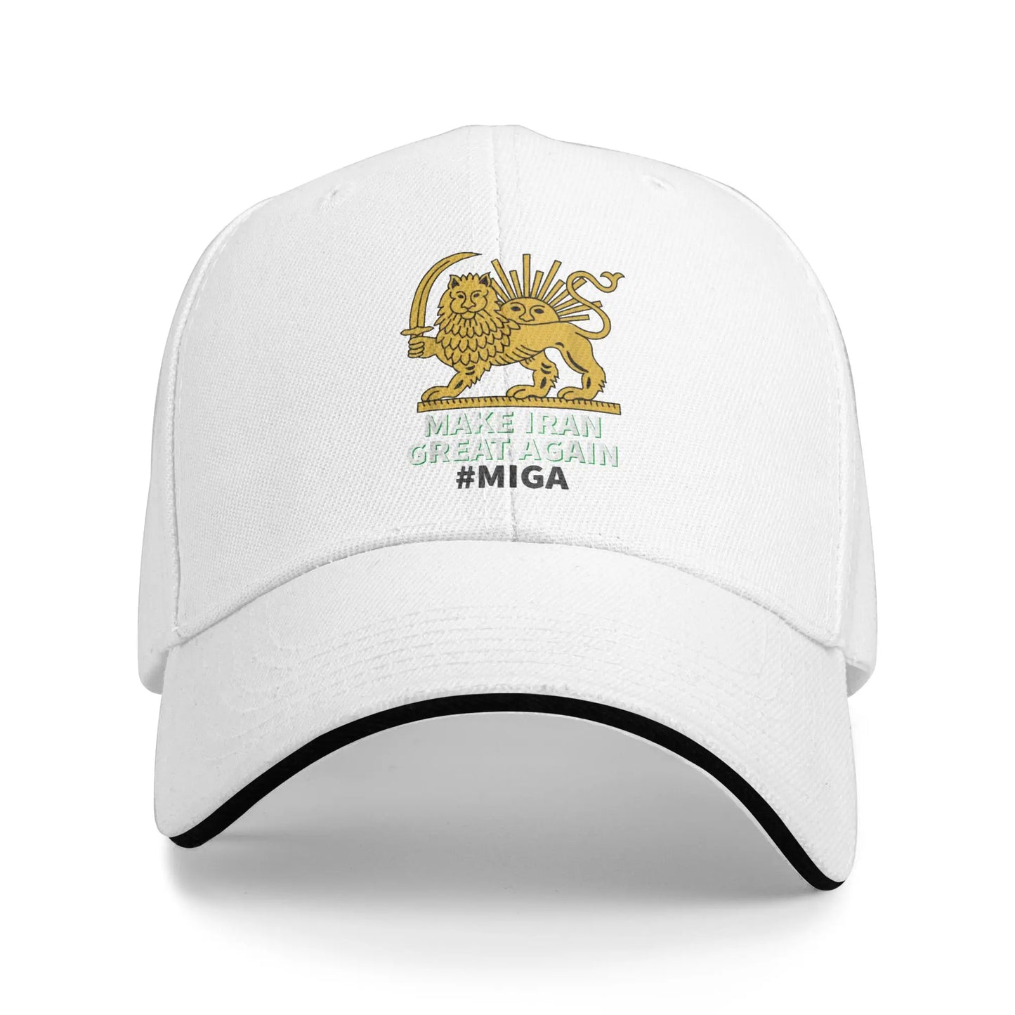 Summer Make Iran Great Again Persian Lion And Sun Shiro MIGA Baseball Cap