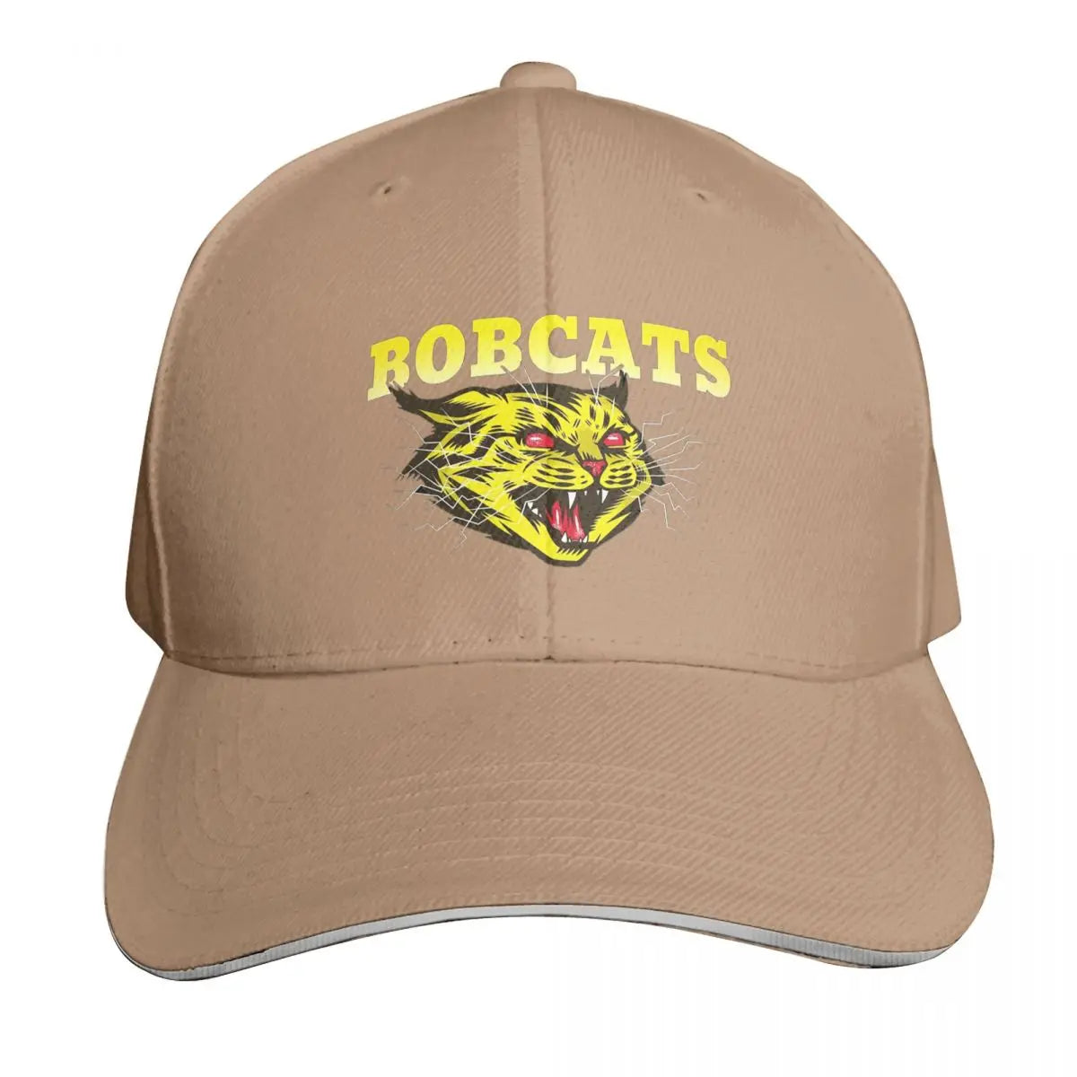 Bobcats Sports Team Badge Art Logo Cap Fashion Casual Baseball Caps