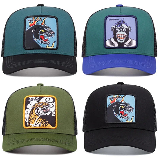 Spring Summer Cartoon Animal Embroidery Baseball Cap For Men Women