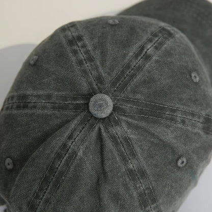 Fashion Washed Cotton Denim Baseball Caps Men Women