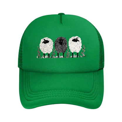 3 Lambs Print Baseball Cap