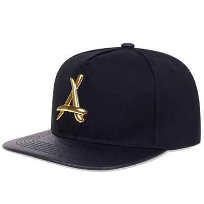 Unisex Personality A Letter Label Hip-hop Hats Baseball Caps Sunscreen Hat Snapback Caps
