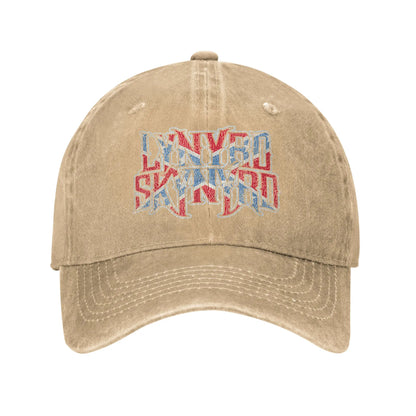 Lynyrded Rock Biker Skynyrded Logo Baseball Caps