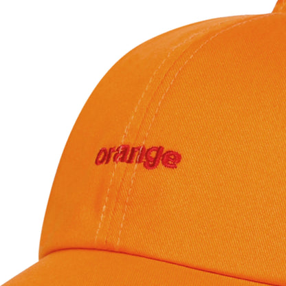 Unisex Orange Letter Embroidery Baseball Caps Spring Autumn