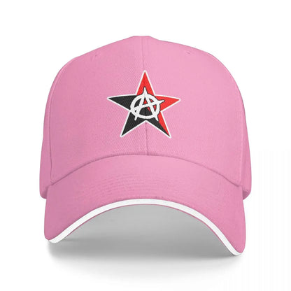 Unisex Baseball Hats Anarchy Print Baseball Caps