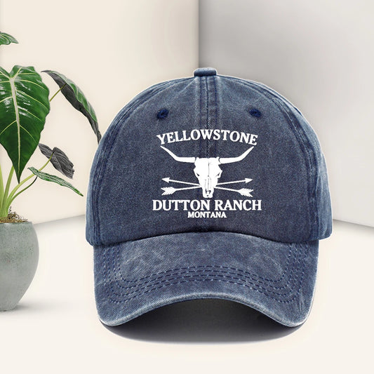 Retro Western Cowboy Hat - YELLOWSTONE DUTTON Ranch Baseball Cap For Both Men Women