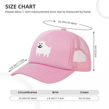 Undertale Annoying Dog Mesh Baseball Caps