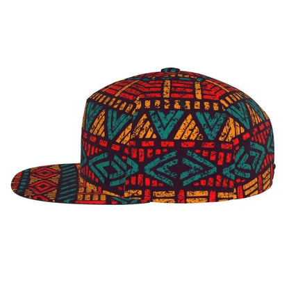African Bogolan Baseball Cap Adjustable Snapback Cap