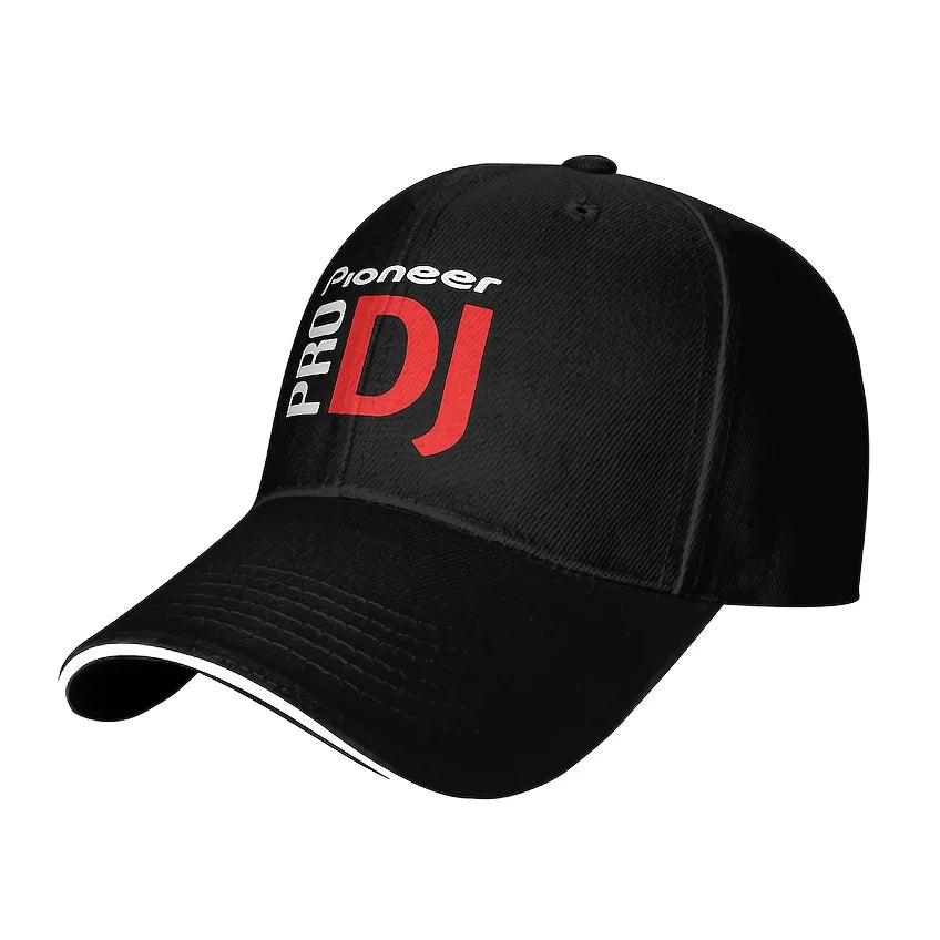 Polyester Pioneer DJ Cap Polyester Casual Alphabet Lightweight Non-Stretch Summer Baseball Cap
