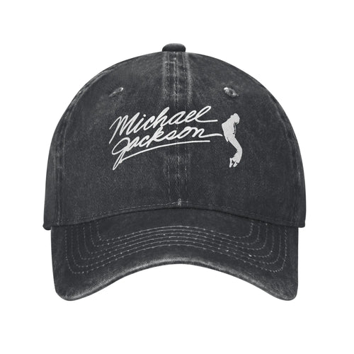 Washed Baseball Cap MJ Bad Album Summer