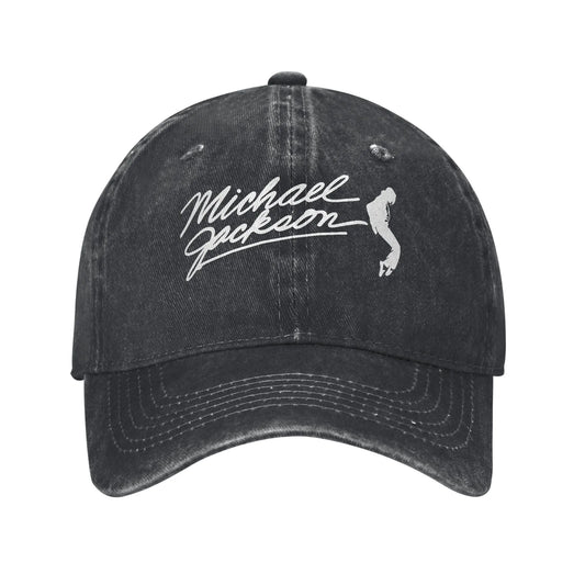 Washed Baseball Cap MJ Bad Album Summer