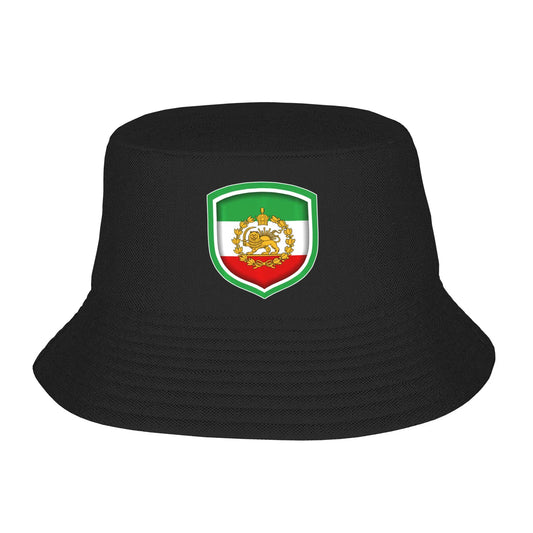 Iran Lion Sun Flag Persian Iran Flag Bucket Hat