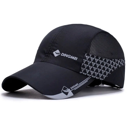Fashion Quick Drying Sports Baseball Hat Letter Sunscreen Peaked Cap Ultra Thin Mesh Baseball Cap