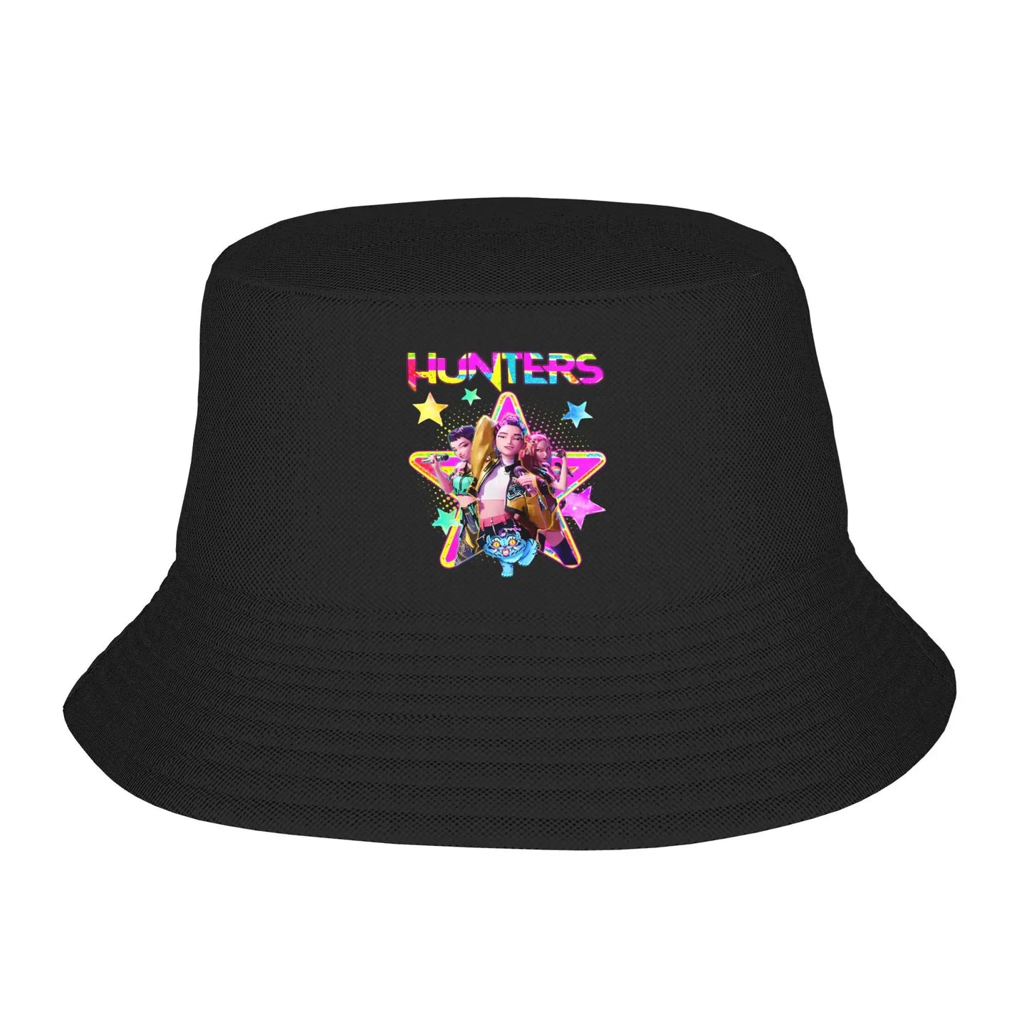 Men Women Huntrix  Animation Band  Bucket Hat Foldable Fisherman Hats