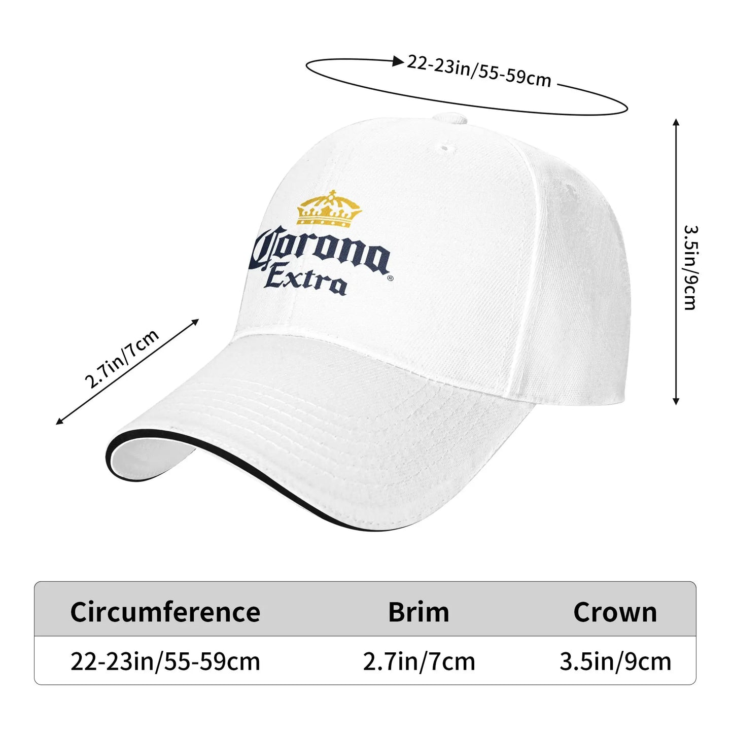 Corona Extra Baseball Cap Funny Couple Women