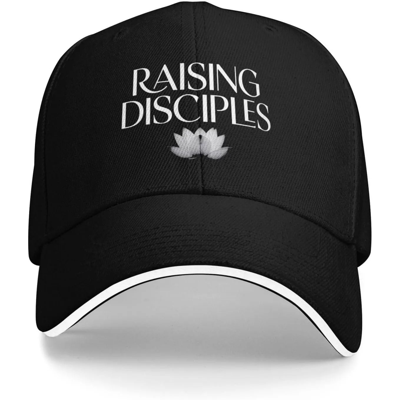 Raising Disciples Lotus Baseball Cap Polyester Casual Unisex Adjustable Sports Hat