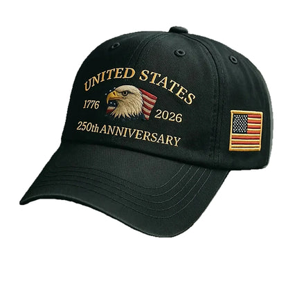 250th Anniversary Hat USA Patriotic Baseball Caps For Men Women