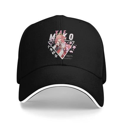 Genshin Impact Hu Tao Baseball Caps Casual Spirit Ghost Art