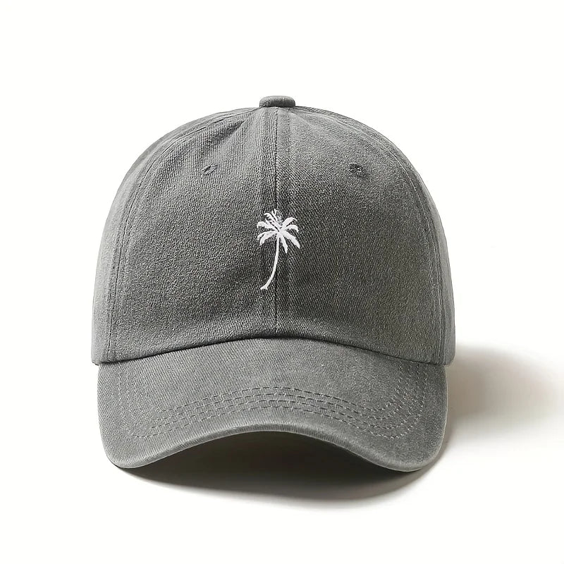 Retro Washed Embroidered Baseball Caps For Women