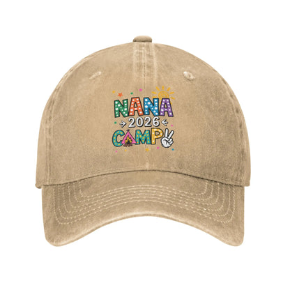Nana Camp 2026 Family Vacation Summer Camping Unisex Style Baseball Caps