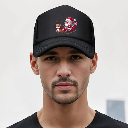 Christmas Santa Reindeer 2026 Mesh Baseball Cap