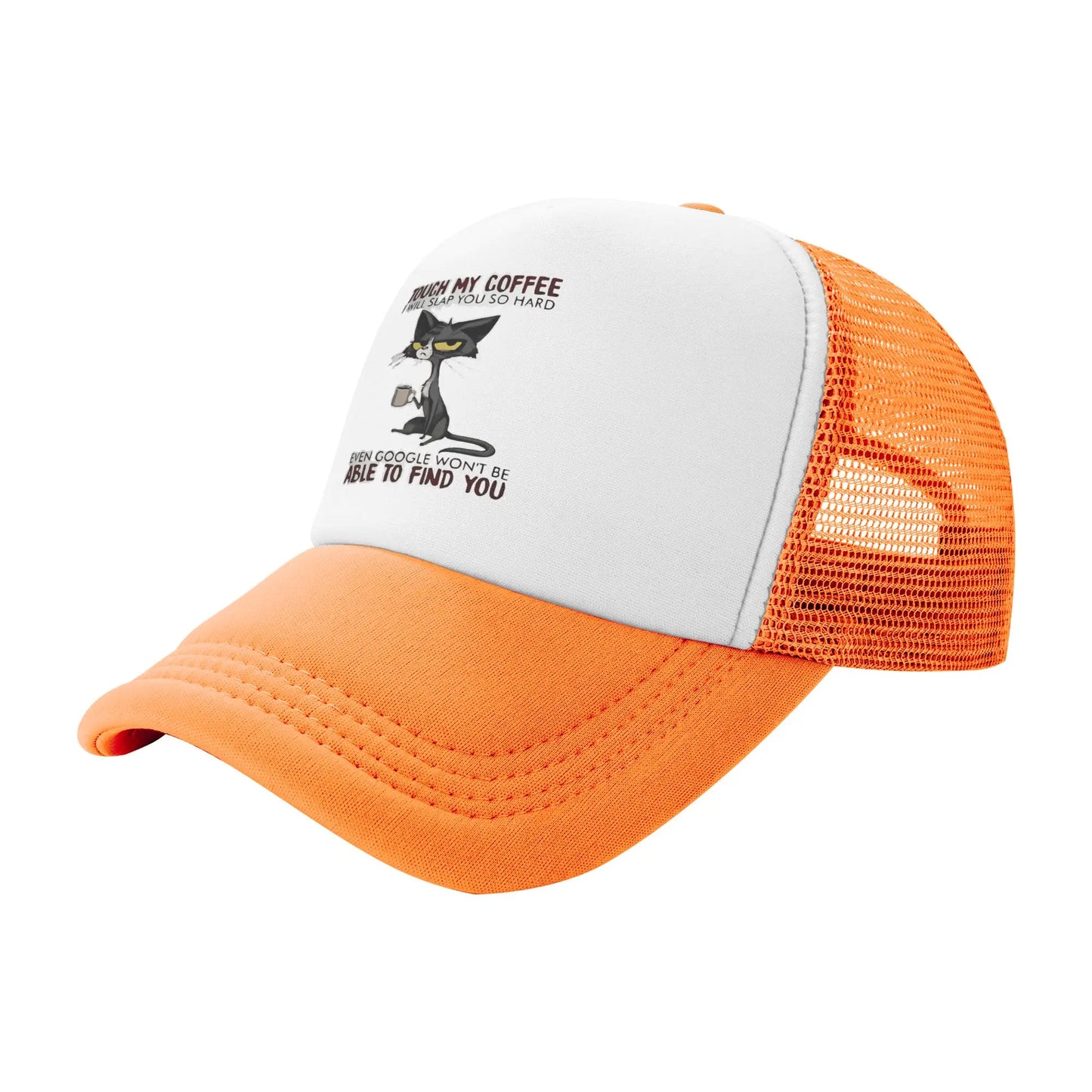 TOUCH MY COFFEE I WILL SLAP YOU SO HARD Mesh Baseball Cap