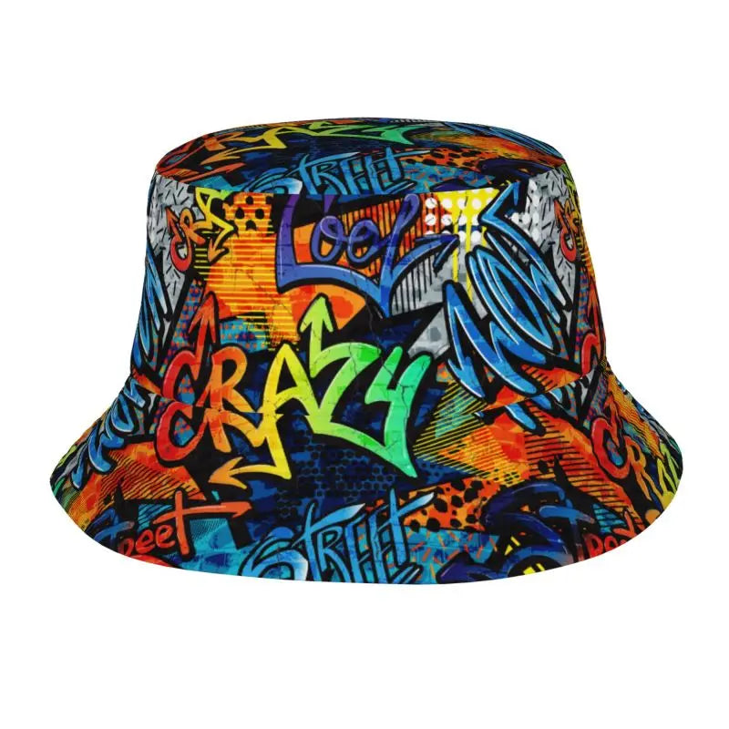 Colorful Graffiti Art Print Bucket Hat