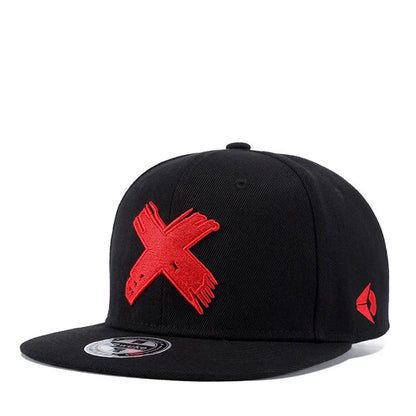IPC New Unisex Simple Letter X Embroidery Hip-hop Snapback Caps