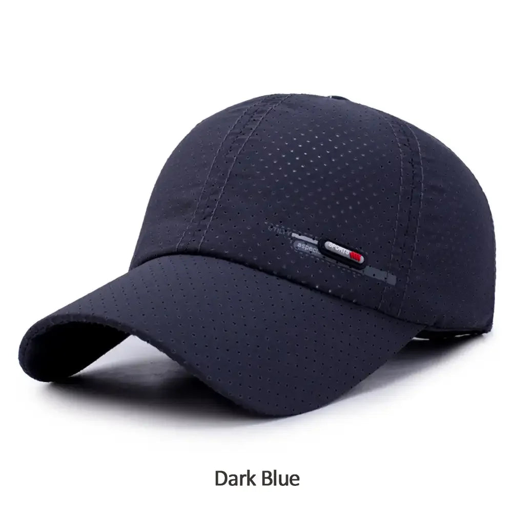 Summer Quick Dry For Men Sports Running Sweat Baseball Cap Male