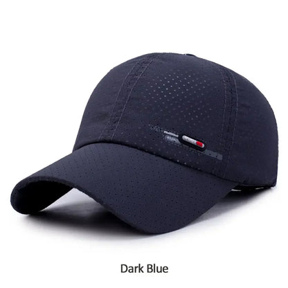 Summer Quick Dry For Men Sports Running Sweat Baseball Cap Male