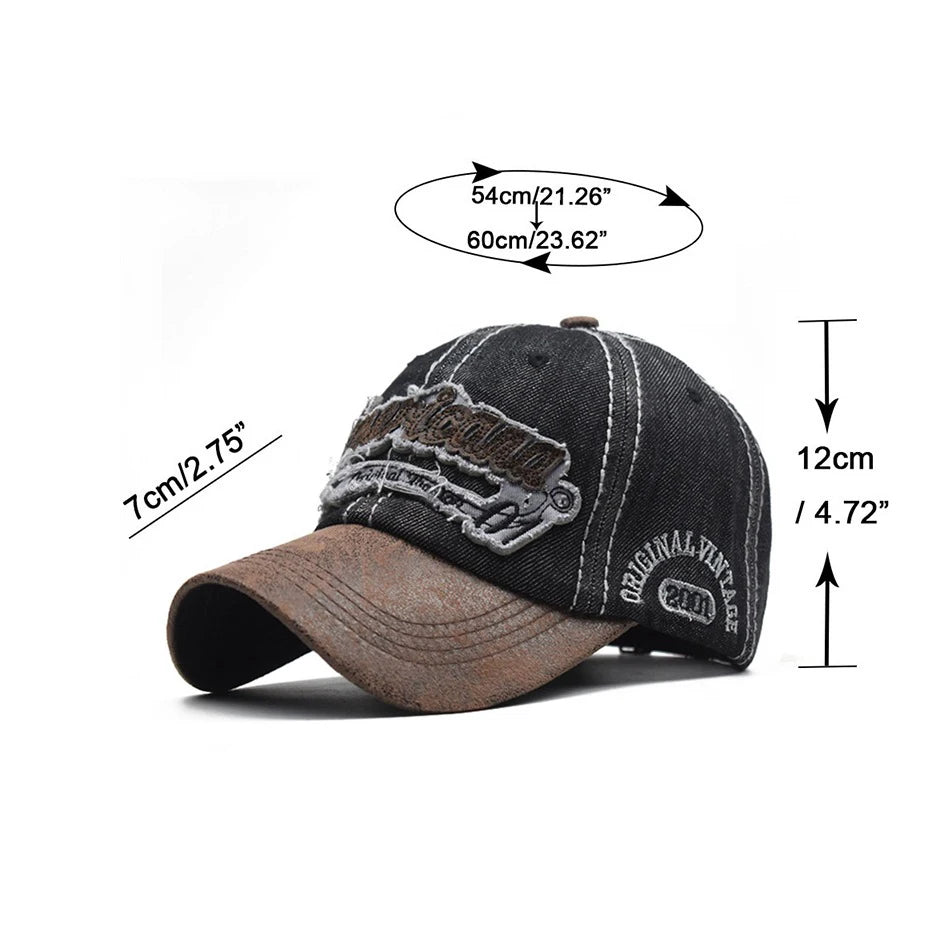 CNTANG Summer Denim Baseball Cap