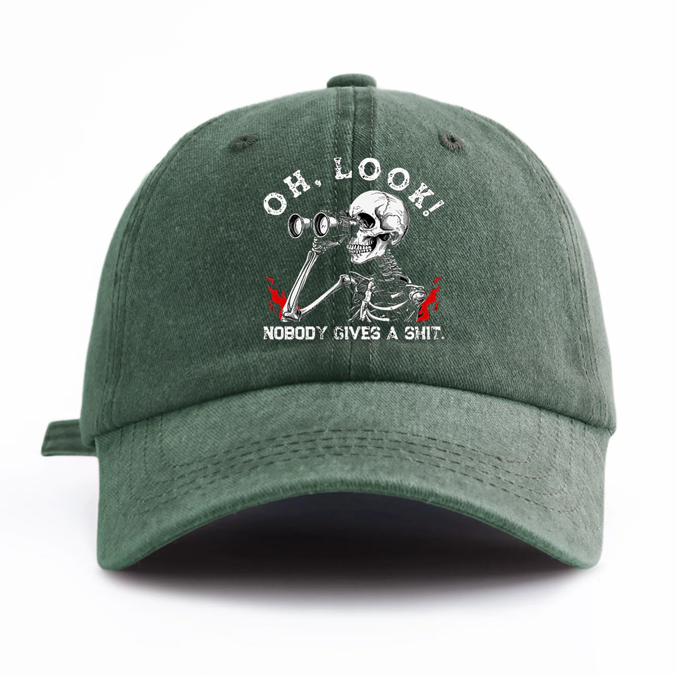 LOOK Print Washed Baseball Cap for Adults