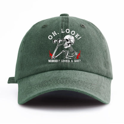 LOOK Print Washed Baseball Cap for Adults