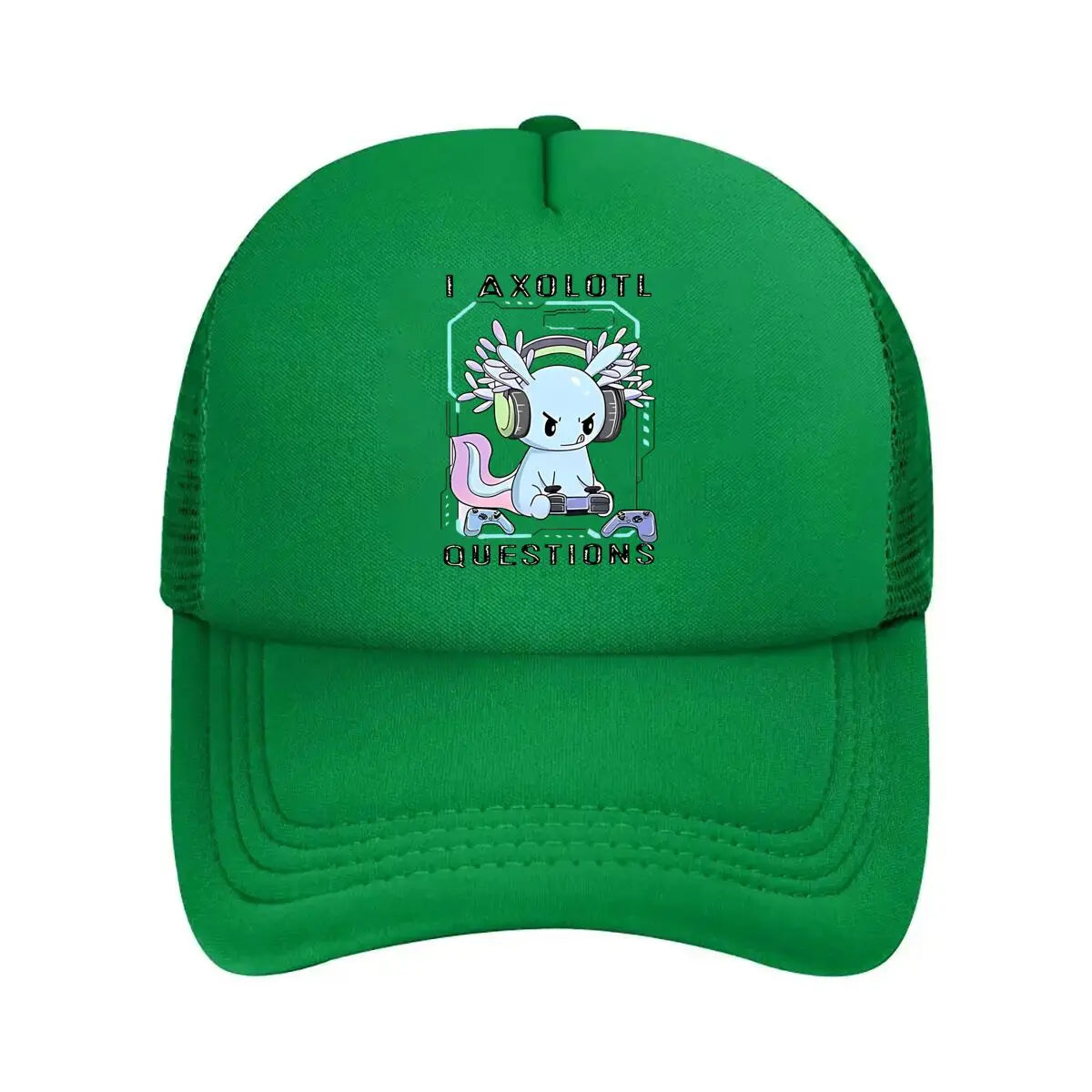 Gaming Axolotl Casual Mesh Baseball Cap