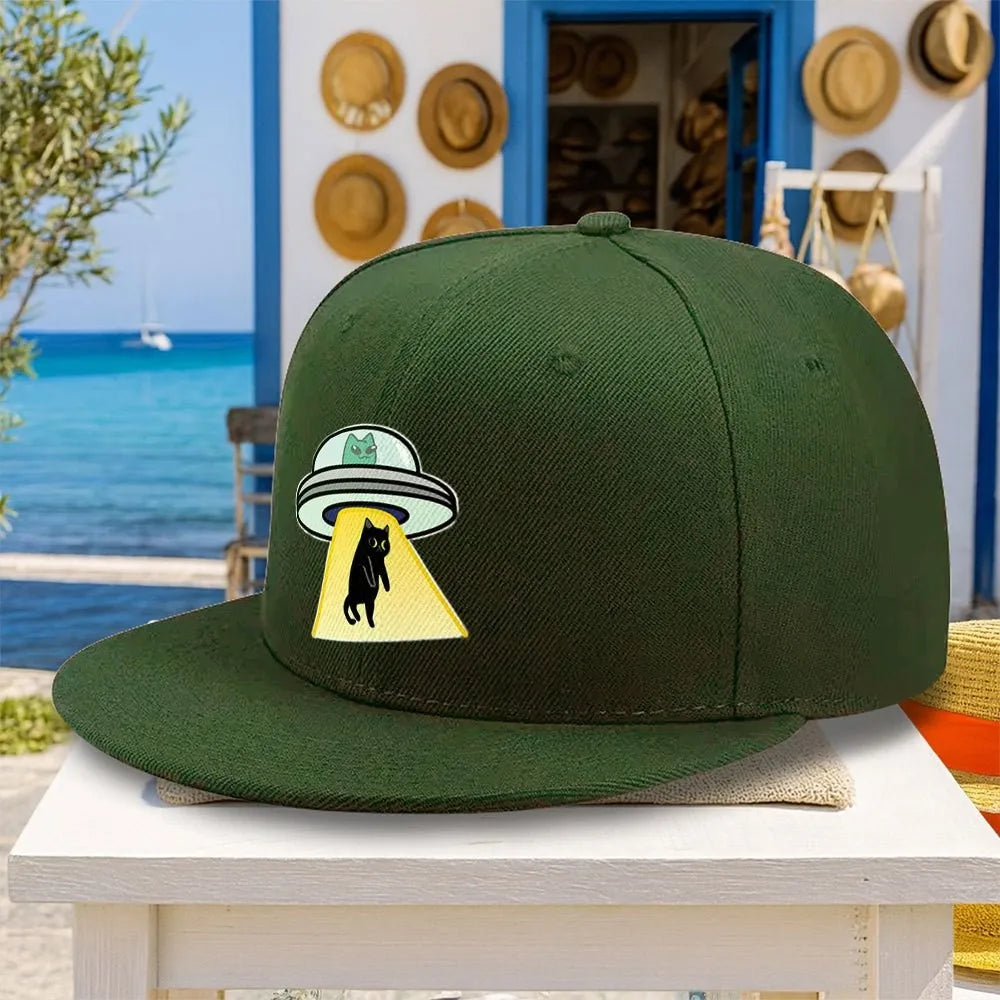 A Versatile Casual Alien Cat Scratch Black Cat Baseball Cap