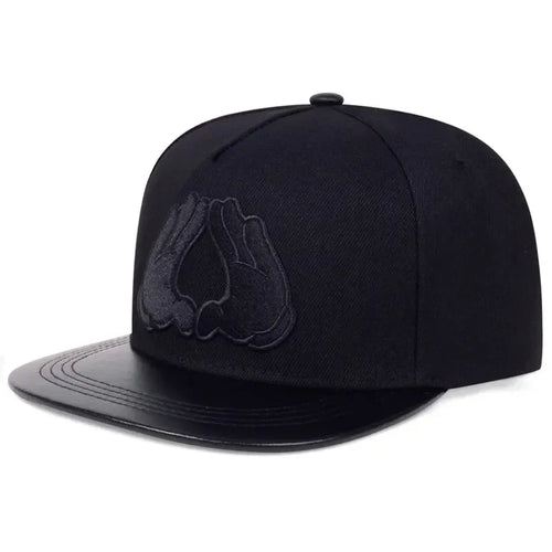 Unisex Hands With Love Embroidery Hip-Hop Hats Spring Autumn Outdoor Snapback Caps
