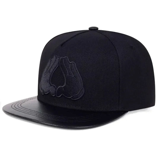 Unisex Hands With Love Embroidery Hip-Hop Hats Spring Autumn Outdoor Snapback Caps