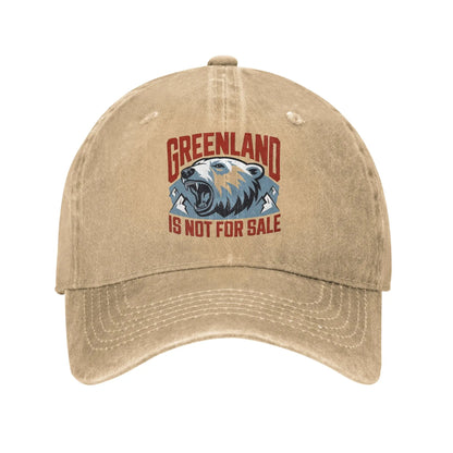 Greenland Is Not For Sale Baseball Cap Merch For Men Women