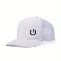 White Flat Top Mesh