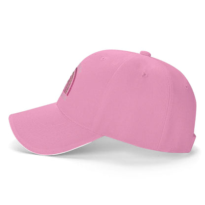 October We Wear Pink Rainbow Breast Cancer Awareness Ribbon Sandwich Cap Baseball Cap