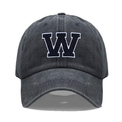 Initial Letter A-Z Embroider Baseball Cap