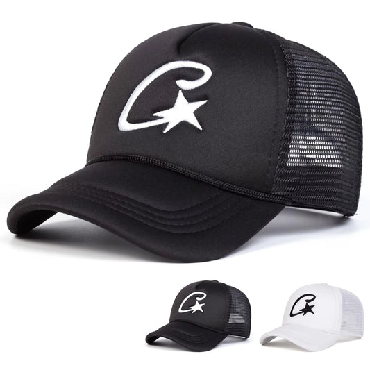 Unisex C Letter Pentagram Embroidery BaseballCaps