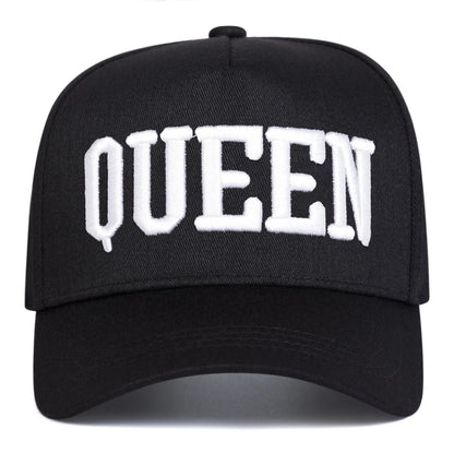 Unisex QUEEN KING Letter Embroidery Baseball Caps Spring And Autumn Outdoor